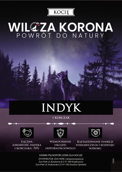 Etykieta Wilcza Korona: Indyk, Kocię