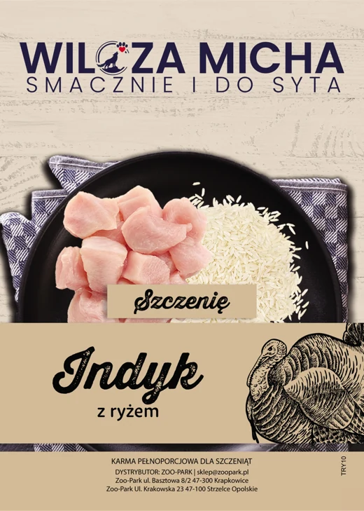Etykieta Wilcza Micha: Indyk, Szczenię
