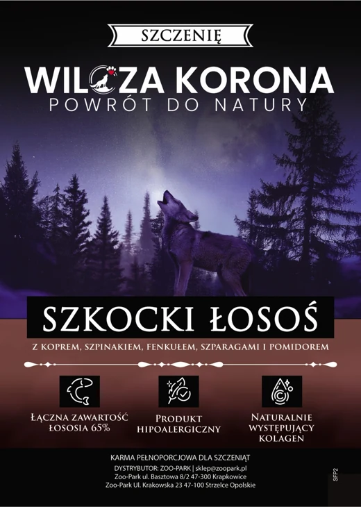Etykieta Wilcza Korona: Szkocki łosoś, Szczenię