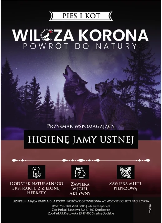 Etykieta Wilcza Korona: Higiena jamy ustnej, Pies i kot — wszystkie etapy życia